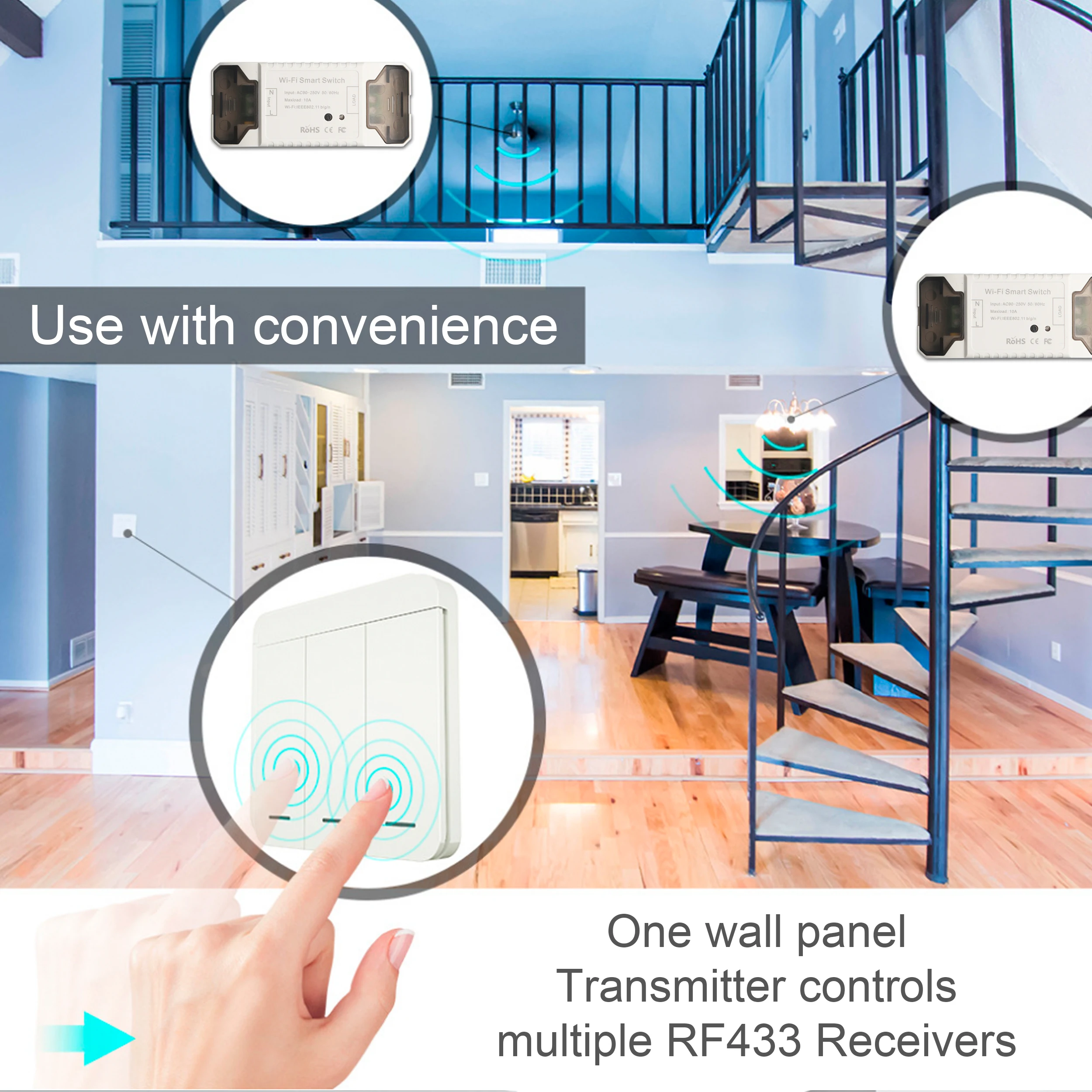 Wifi переключатель DIY беспроводной пульт дистанционного управления Domotica свет умный дом автоматизация релейный модуль контроллер работает с Alexa и goole