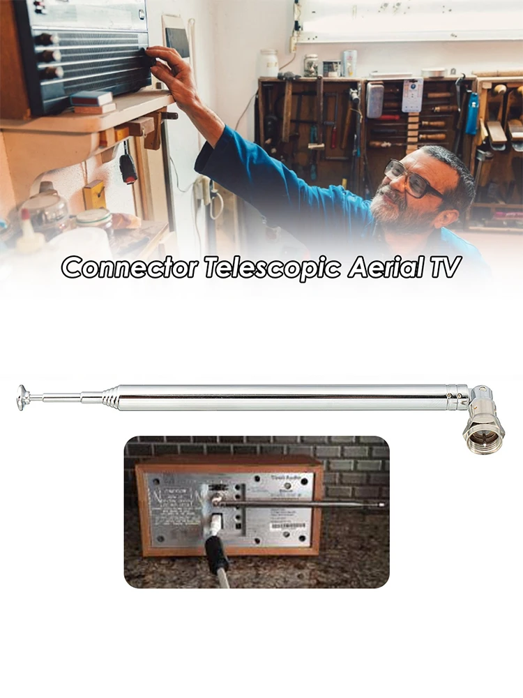 98 см F Тип Замена 7 Секций Телескопическая антенна для DAB tv FM