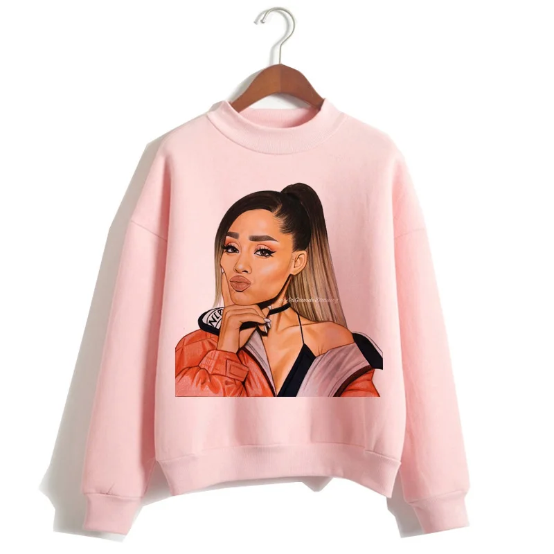 Ariana Grande harajuku Женская толстовка с капюшоном ulzzang худи уличная хип хоп Мода корейский стиль новинка Женский 90s - Цвет: 483