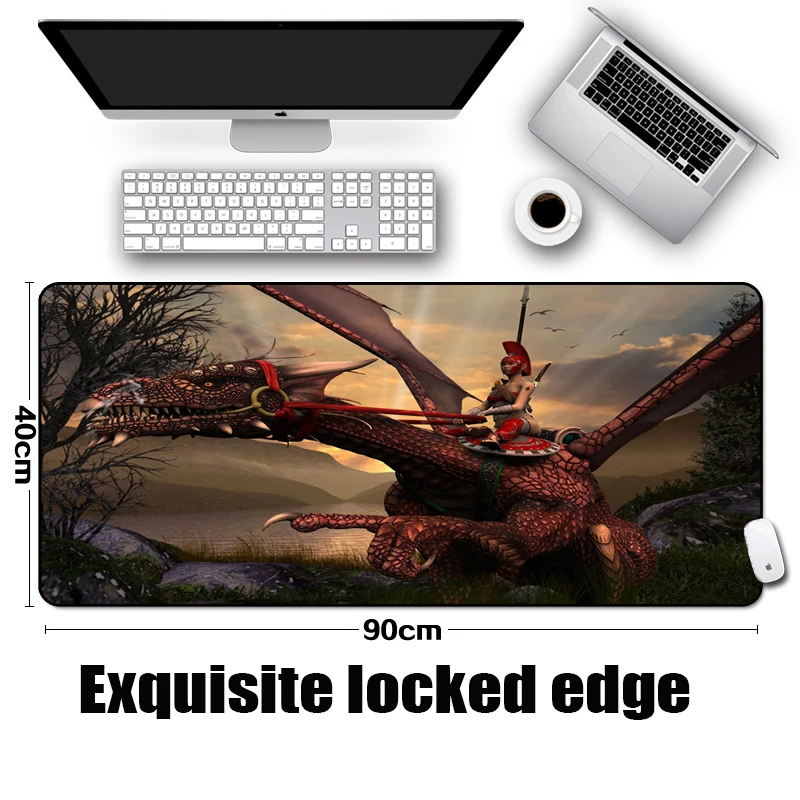 250x290x2mm Congsipad, креативный коврик для мыши с крутым рисунком, Настольный коврик, большой размер, коврик для мыши, драконий жемчуг, монстр, охотник, игра, фильм, ПК, игровой Настольный коврик - Цвет: 250x290x2mm