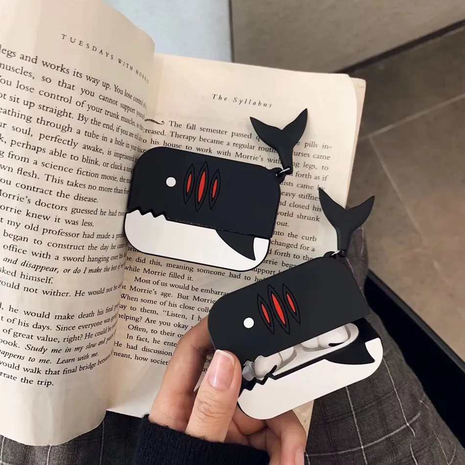 3D чехол для наушников Airpods Pro силиконовый Мультяшные наушники/Earpods 3