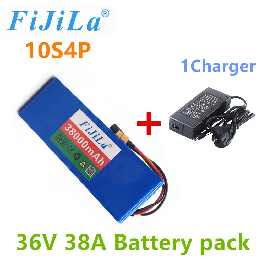 XT60 батареей 36В 10S4P 38Ah 800W высокая мощность и емкость 42V18650 литиевая батарея