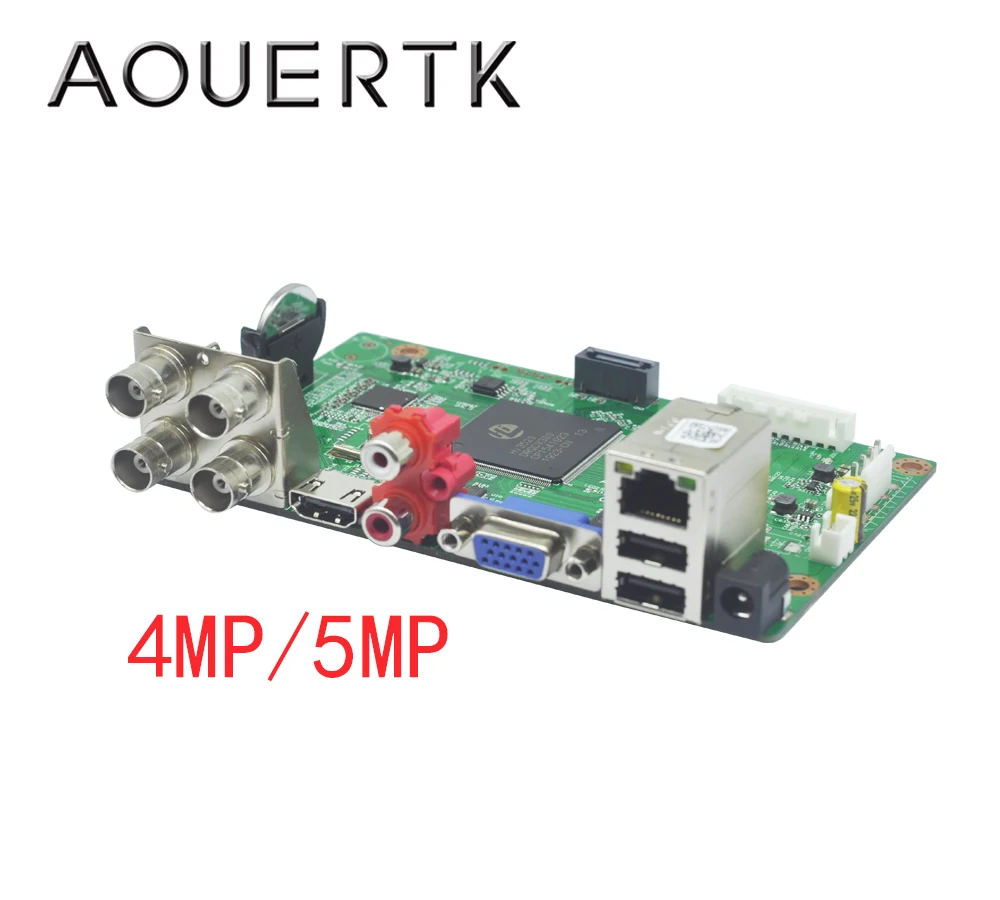 Видеорегистратор AOUERTK 4 МП/5 Мп AHD CVI TVI IP CVBS 5 в 1 4CH плата CCTV DVR SATA ONVIF основная для