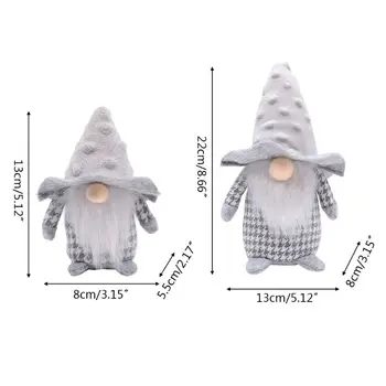 

Handmade Christmas Elf Decoration Lattice Swedish Gnome Santa Toy Doll Ornaments