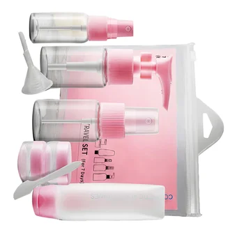 

1 Set/9pcs Spray Bottle Portable Practical Sturdy Travel Bottle for Women