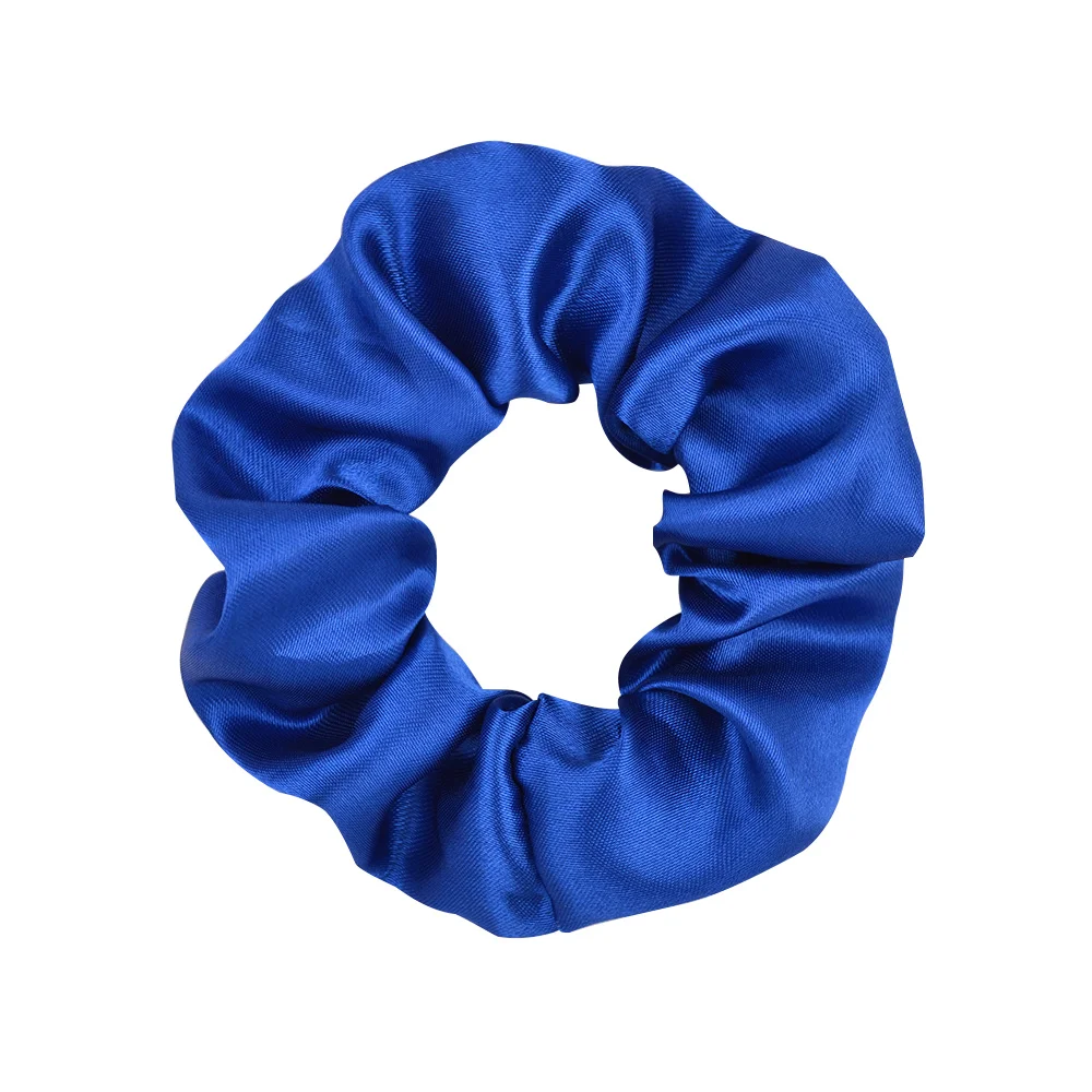 3.9 inch Women Silk Scrunchie Elastic Handmade Multicolor  Hair Band Ponytail Holder Headband Hair Accessories bandana
