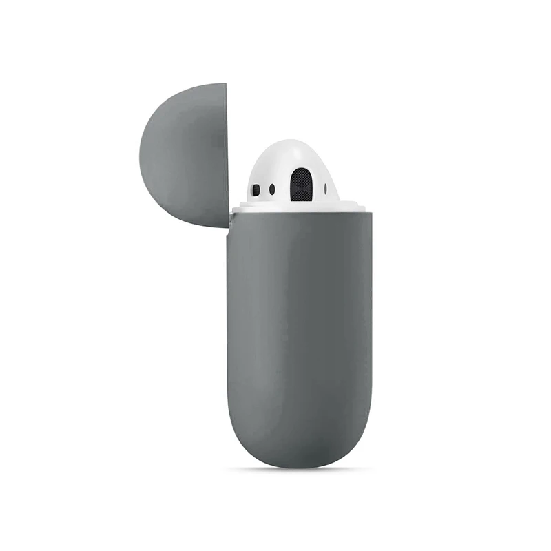 Ультратонкий протектор для наушников для Airpods чехол силиконовый Bluetooth наушники Защитный Чехол 17 цветов для Air pods аксессуары