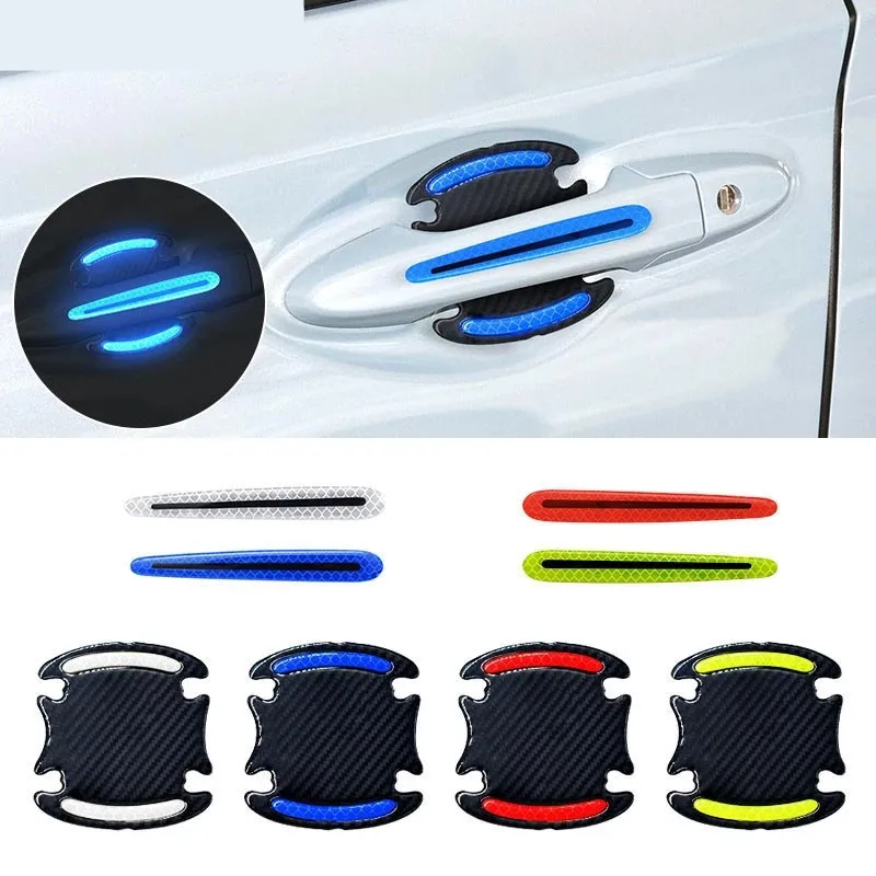 Car Reflective Stickers Car Door Stickers Car Sticker Car Stickers Car Body Stickers Car Door Handle Reflective Sticker Protection Paint Surface Anti-scratch