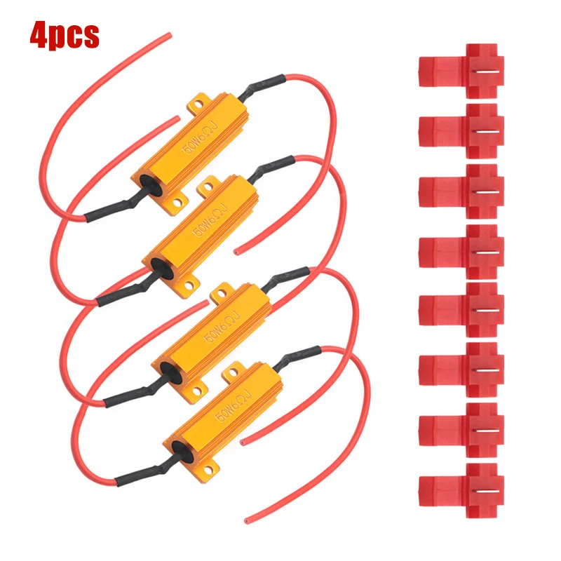 10x Auto LED Bulb Turn Signal Load Resistor 25W 8-Ohm Fix Error Fast Flash Blink