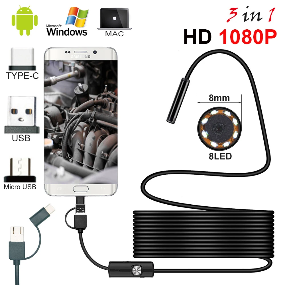 8mm-Type-C-3in1-Waterproof-1080P-Endoscope-Camera-Inspection-1m-2m-5m-USB-Cable-Endoscope-Borescope