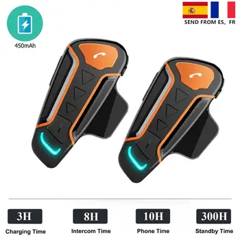 

Wt003 1000M Ip67 Bluetooth Intercom Waterproof Motorcycle Helmet Walkie-Talkie Motorcycle Walkie-Talkie Headset With Fm Radio