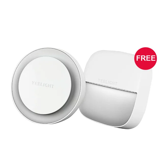 1square and 1round Xiaomi mijia YEELIGHT умная Ночная подсветка Интеллектуальное распознавание энергосберегающее освещение низкое энергопотребление датчик света - Цвет: 1square and 1round