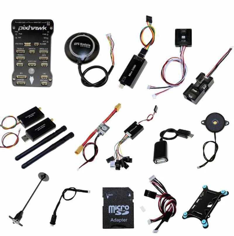 1 комплект PX4 высокого класса управления полетом PIX набор FC+ M8N gps+ передача данных для PIXHAWK2.4.8 433HMZ/915HMZ 100 мВт FPV части дрона