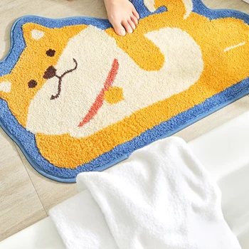

1pc Mat Polyester Premium Absorbent Floor Pad for Bathroom Door Restroom