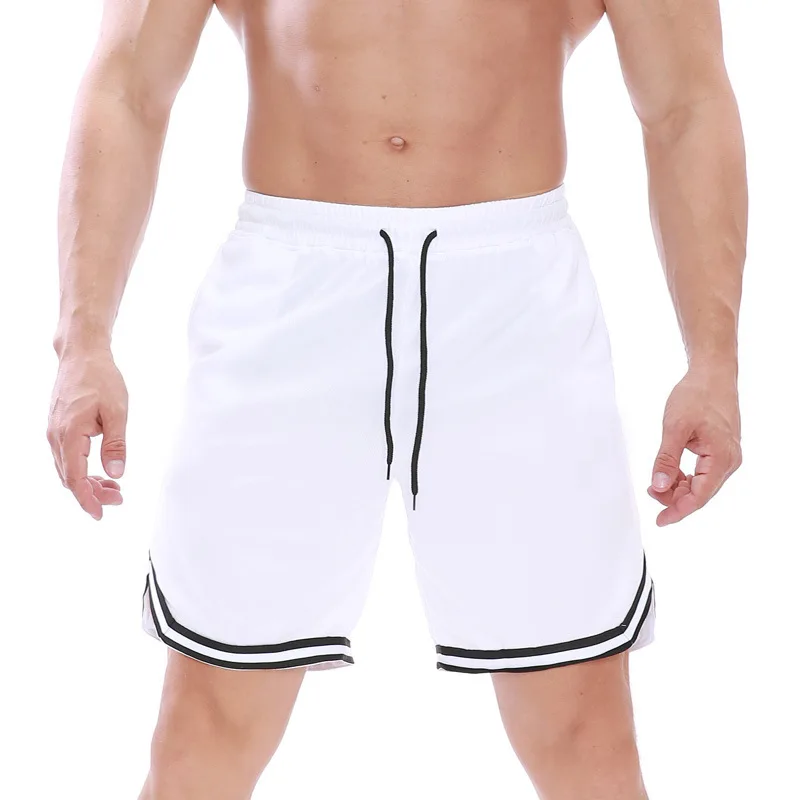 

2020 summer new splicing men's basketball shorts youth students sports and leisure five-point shorts men
