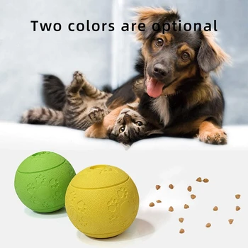 

Dog Treat Ball, Durable Rubber Treat Food Dispenser, Non-Toxic Chew Toys, Interactive Dog Toys for Pet Puppies and Cat Chewing,