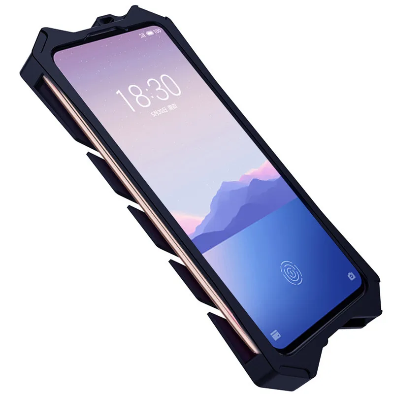 Чехол для Meizu 16s Pro M793Q Чехол-Броня авиационный алюминиевый металлический мощный открытый чехол для Meizu 16Xs M926Q противоударный чехол