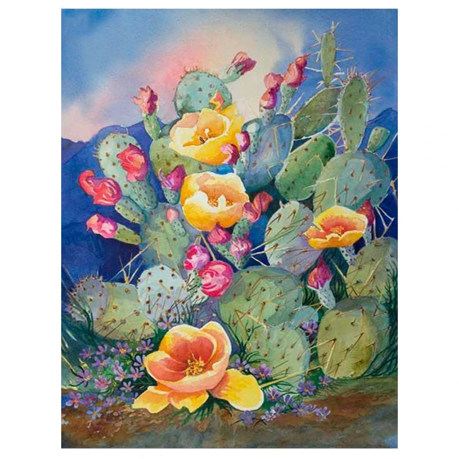 5D DIY Diamond Painting Cactus succulent Diamond Mosaic Picture Of Rhinestones Decoration Diamond Embroidery Cross Stitch kit_副本
