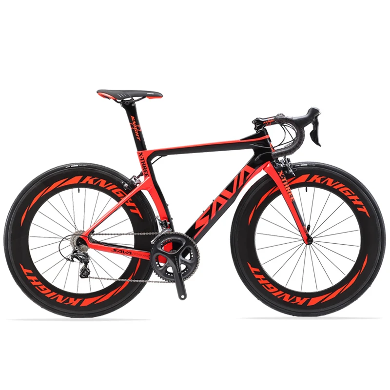 SAVA Road Bike Carbon Bike Full Carbon Road Bicycle 700C Carbon Fiber Road Bike with 88MM Wheels and SHIMANO ULTEGRA R8000