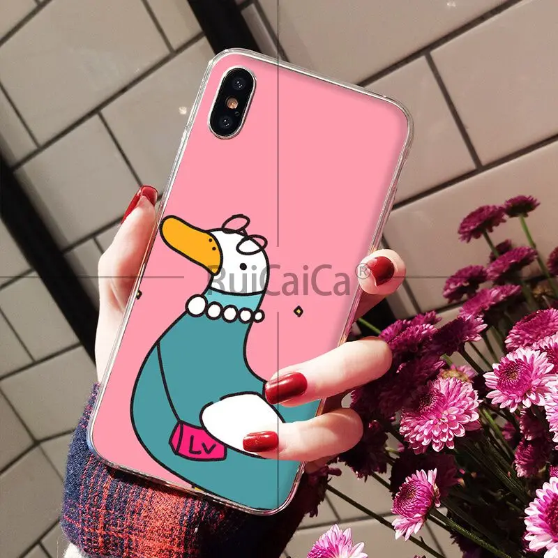 Super cute cartoon duck goose