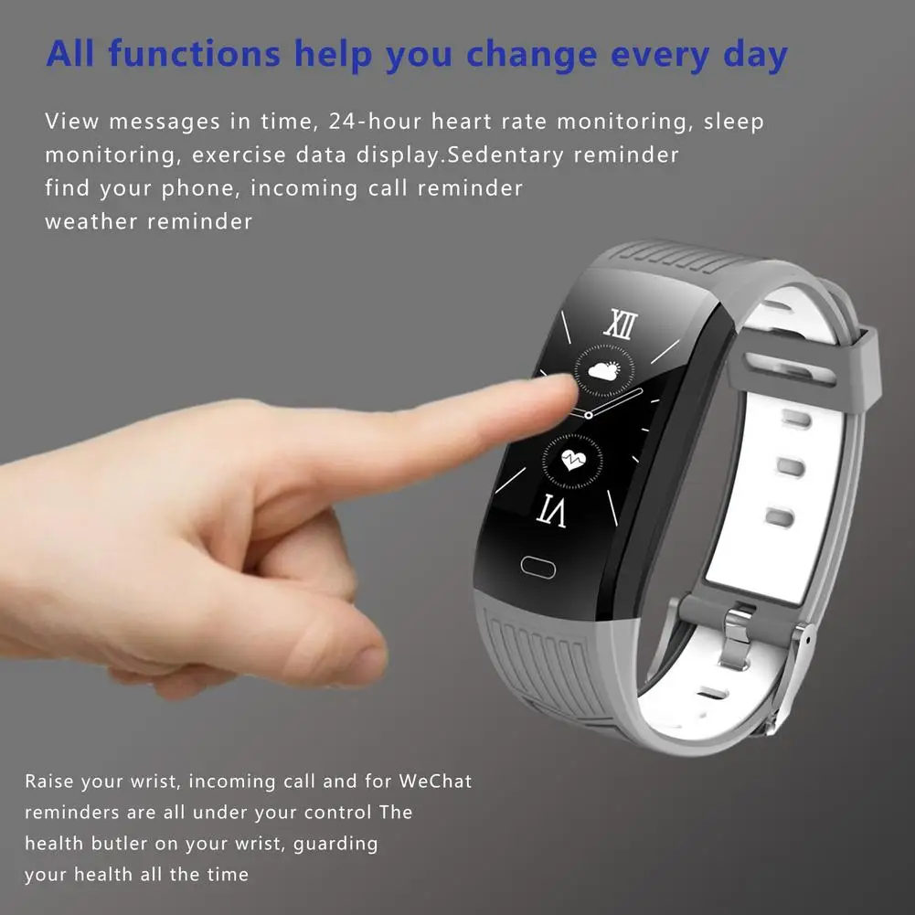 New Multifunctional Bluetooth Smart Bracelet Remote Control Photography Sports Bracelet Custom UI Sports Weather Wristband Watch