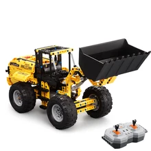 2,4G RC бульдозер экскаватор-погрузчик 491 шт Строительные блоки RC грузовик техника DIY сборка гусеницы RC игрушки подарки для детей