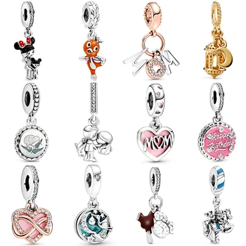 

NEW 100% 925 Sterling Silver Parks Mother's Day 2020 Collection Preview Dangle Charm Women Fit Diy Original Bracelet Jewelry