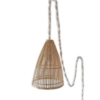 

Northern Europe style Bohemia hand woven rope small hanging lamp chandelier bedside lamp coffee shop and hotel decoration