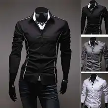 Однотонная деловая рубашка, рубашка, рубашка на пуговицах, мужские рубашки с длинным рукавом, мужские рубашки, повседневные рубашки, рубашки для мужчин, s chemisier