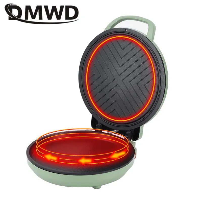 Electric Baking pan 30cm Diameter Double-sided heating Skillet Crepe maker Non-stick coating Pizza bake grill pancake griddle EU 3