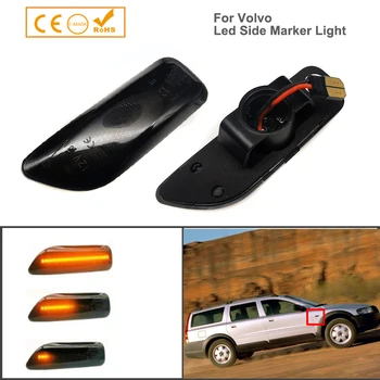 

For Volvo S60 S80 V70 XC70 XC90 Dynamic Smoke LED side marker light turn signal lamp