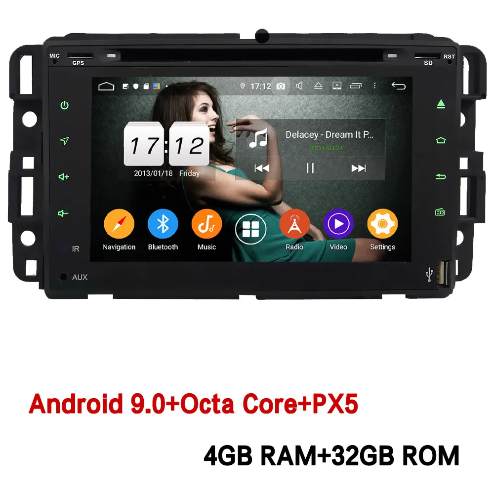 4GB RAM x 32GB ROM Klyde 4G Android 9 Восьмиядерный 4 Гб+ 64 Гб DSP BT автомобильный dvd-плеер радио для Chevrolet Suburban Avalanche Monte Carlo Silverado 1500 - Цвет: 4GB RAM x 32GB ROM