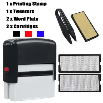 

DIY Number Alphabet Letter Wood Rubber Stamps Set Self Inking Printing Stamp Typeface Combination Custom Mini Stamp Set