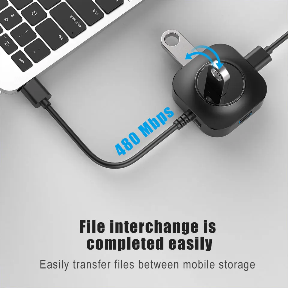 TeckNet концентратор USB 3,0 концентратор разветвитель несколько USB 4 порта расширитель хаб Тип C концентратор 2,0 мульти хаб расширитель 4 порта концентратор для ПК ноутбука