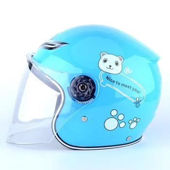 

Children Boy Girl Advanced Warm Windproof Motorbike Helmet with Transparent Windshield