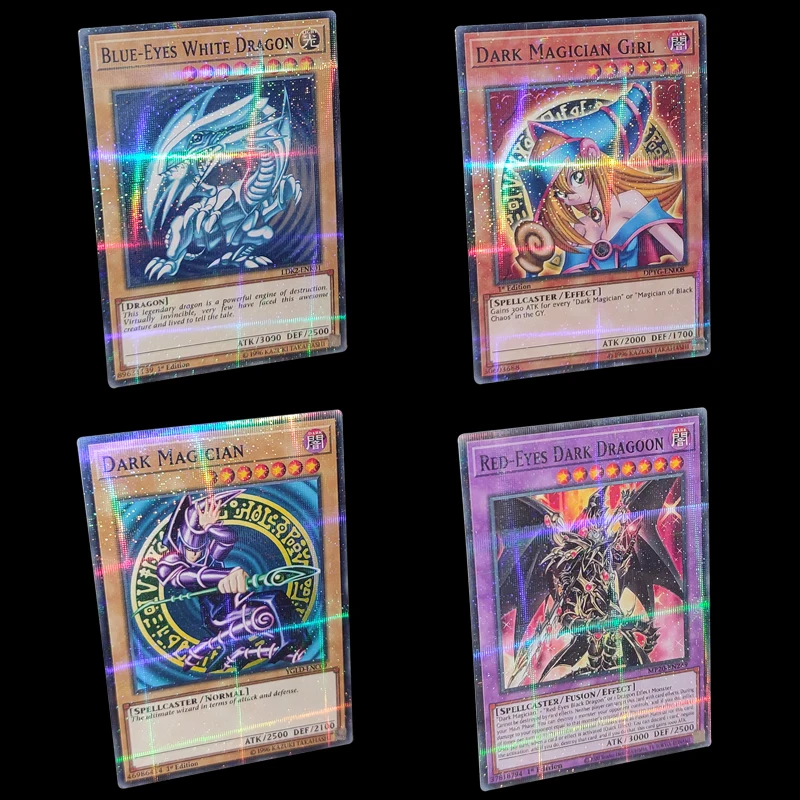 Югио! DIY флэш-карты английское издание голубоглазый белый красный дракон-глаза