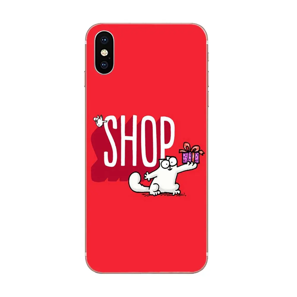 Забавный милый белый Симонс Кот для Xiaomi Redmi Note 2 3 3S 4 4A 4X5 5A 6 6A Pro Plus TPU Защитная пленка для экрана