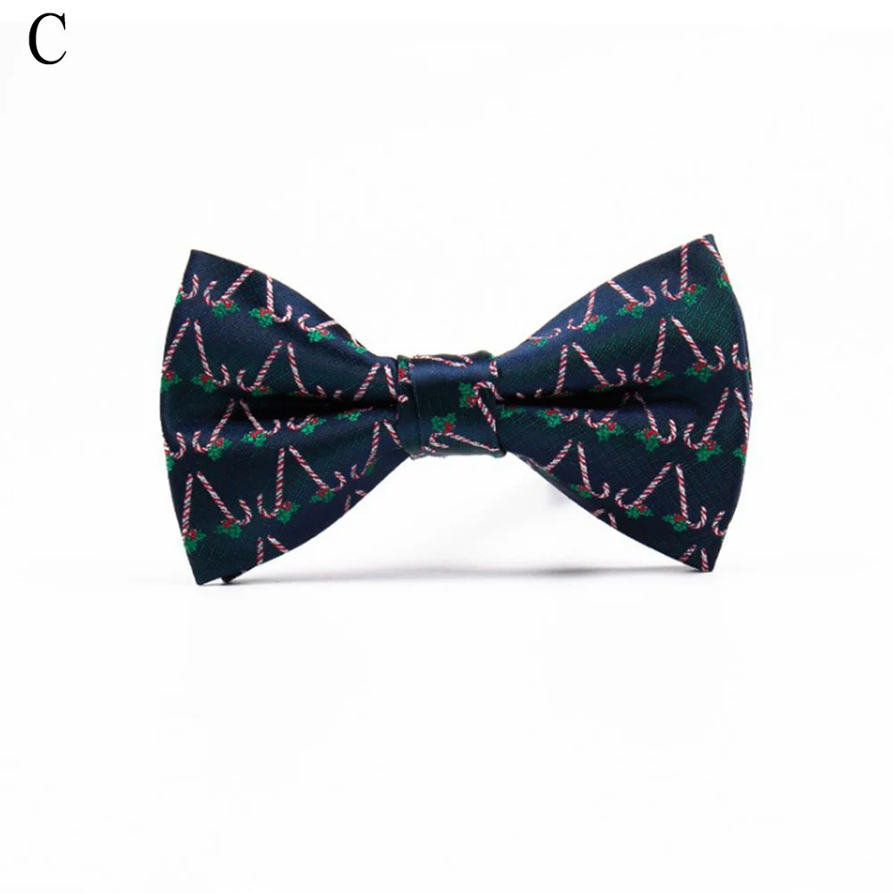 1PC New Bow Ties for Men Christmas Tree Bowties For Mens Wedding Cravat Butterfly Tie Casual Fashion Bowknot Bowties Men Gifts - Цвет: C