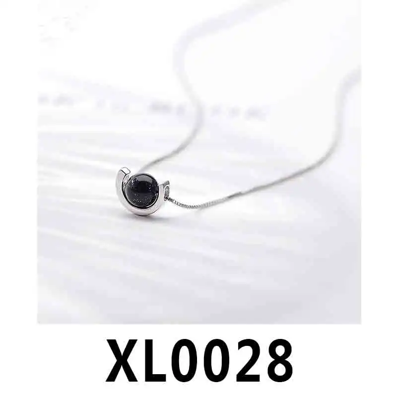 TS-XL002, высокое качество,, милый испанский медведь, драгоценный камень, кулон, ожерелье, сделай сам, ювелирное изделие для женщин, ювелирное изделие, Стерлинговое Серебро, ожерелье - Цвет камня: XL0028-512794510