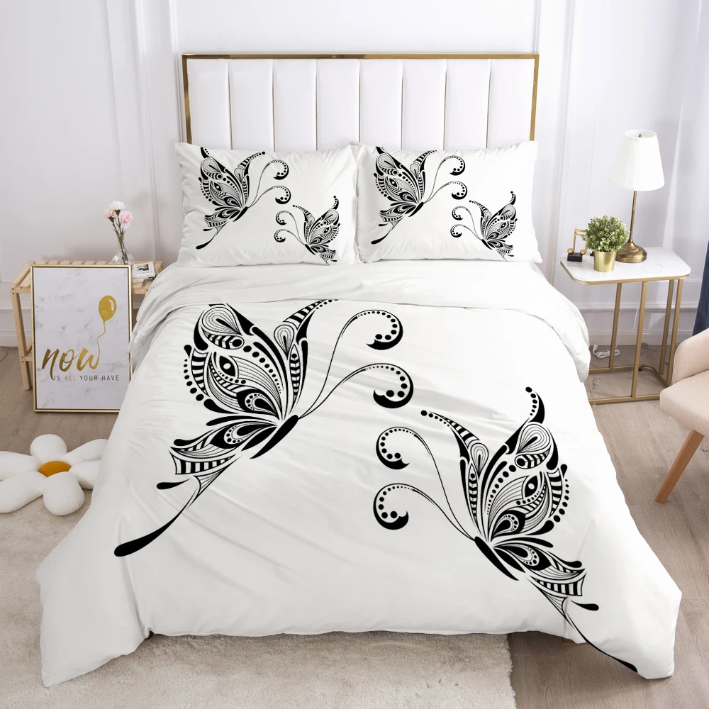 Bedding Set Duvet Cover Pillowcases Comforter/Quilt/Blanket Cover Luxury 3D HD Quality Printed Reactive Queen Single purple 6