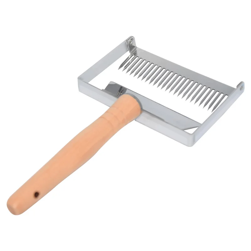 Инструменты для пчеловодства, скребок для меда, деревянная ручка, нержавеющая сталь, 26 штифтов, разворачивающиеся вилки для пчеловода, инструмент для пчеловода, пчеловода, меда