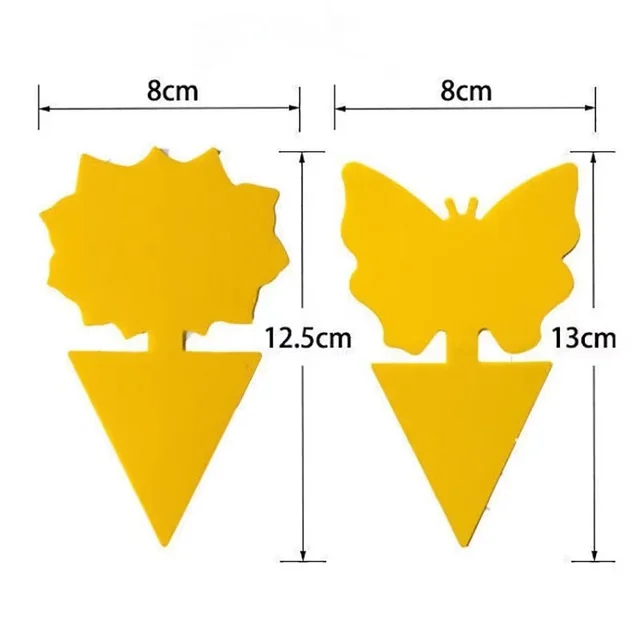 2021 Sárga, Erős Ragacsos Csapdák Gyümölcslégy Rovarok Ragadós Deszka Beltéri/Kültéri Használatú Szúnyog Repülõ Kettős Oldalú Rovarfogó - Image 4