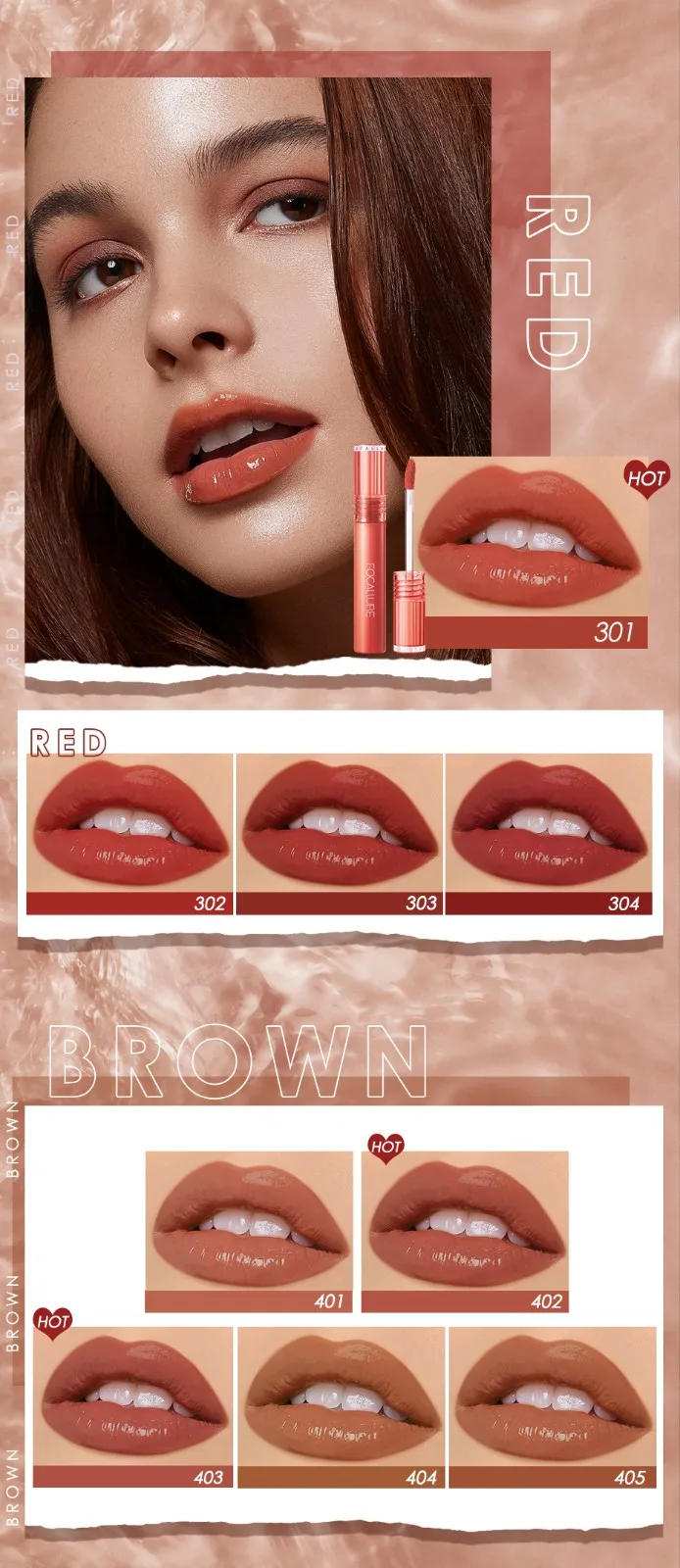 FOCALLURE Shiny Nourish Lip Gloss 17 Colors Liquid Lipstick Waterproof Long Lasting Moisturizing Lipgloss Lip Makeup Cosmetics