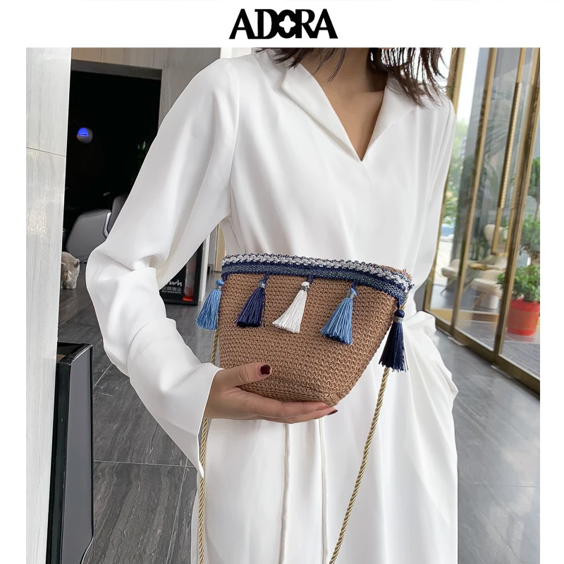 

Mini Weaving Crossbody Bags For Women 2019 Summer Ladies Leather Purses and Handbags Female Travel Shoulder Messenger Beach Bag