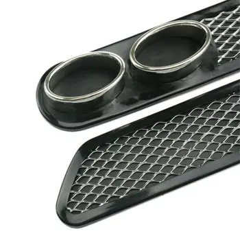 

2Pcs Auto Car Air Intake Flow Hood Vent Fender Decoration Stickers False Vent Throat Shark Gill Ventilation Sticker Universal