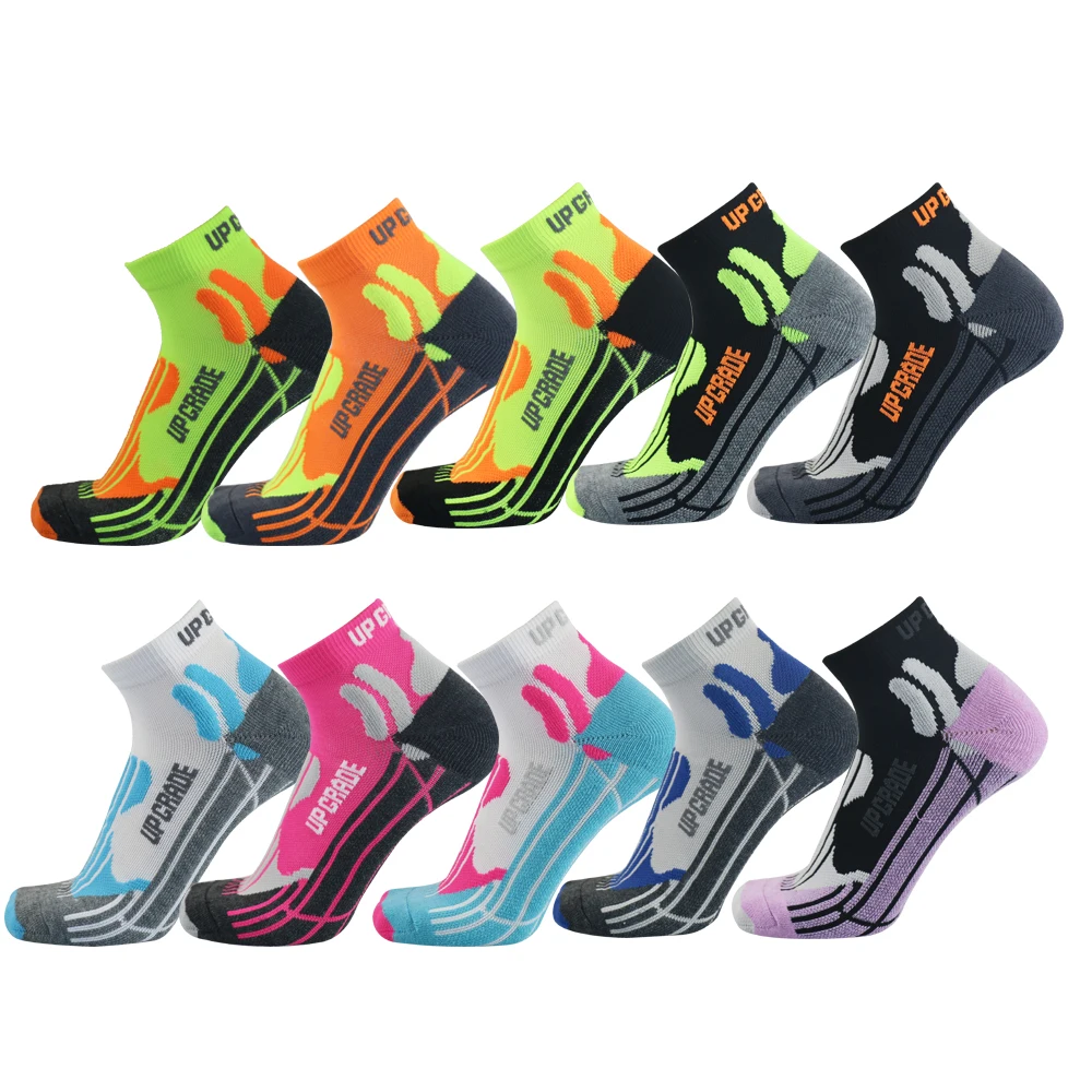 UGUPGRADE-Calcetines de compresión de algodón para correr, ropa térmica de esquí, de baloncesto, transpirable, para ciclismo en exteriores, coolmax
