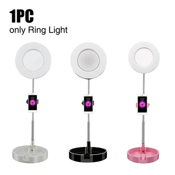 

Fill Phone Holder Self Shooting Live Streaming Portable Ring Light Folding Photo Studio Flashes Professional Adjustable Angle