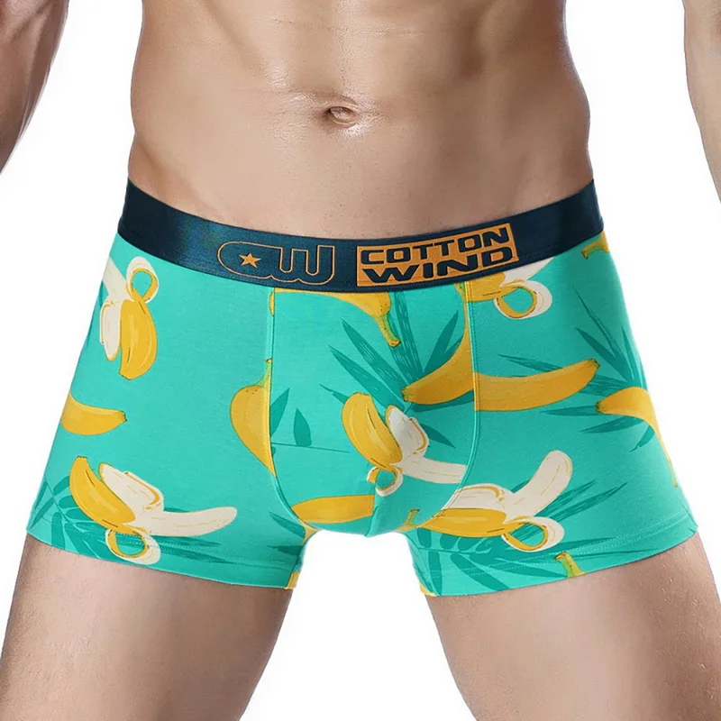 

2020 Fashion Boxer Shorts Men Cartoon Printed Underwear Modal Soft Boxers Cute Printed Underpants Men's Shaper Boxer Underpant