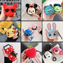 Мультфильм милый Беспроводной Bluetooth наушники чехол для Apple Airpods 2 гарнитура Мягкая силиконовая защитная крышка для задней панели чехол для Airpods аксессуары