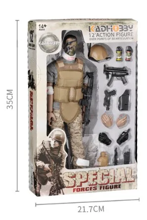 子供のための12インチのswat兵士の置物,1/6スケールの特殊部隊モデル